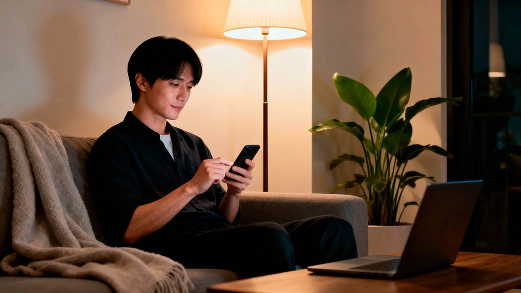 Man staying kind but firm while ending a webcam date