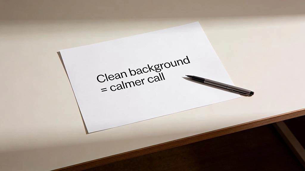 Webcam background privacy: what to remove before a CamDating call